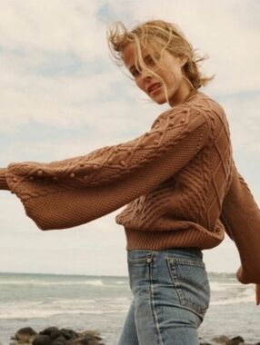 Doen Lulu pom pom sweater, small